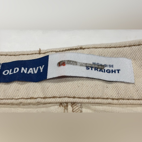 Old Navy High Waisted Utility Pant in Natural White NWT - Picture 9 of 11